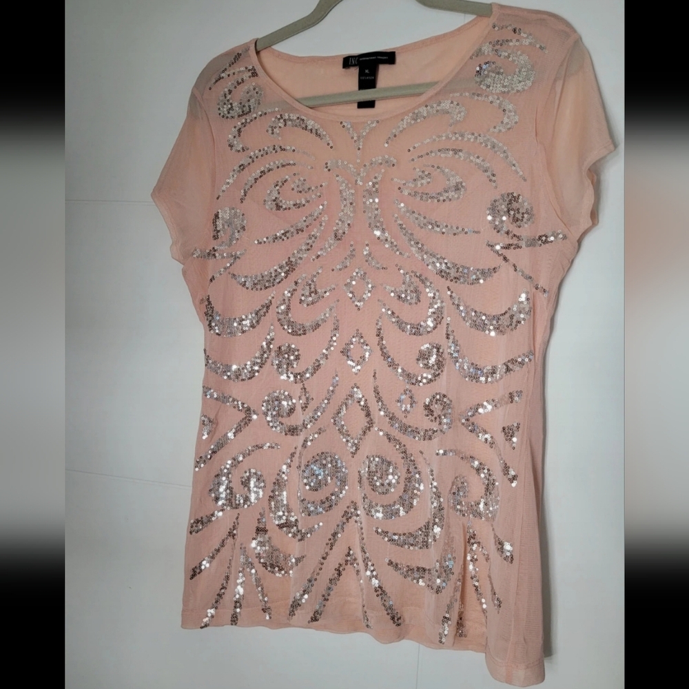 Sequin top.